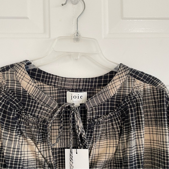 JOIE Barrian Women’s Plaid 3/4 Sleeve Flannel Shirt Size XL - Picture 8 of 11